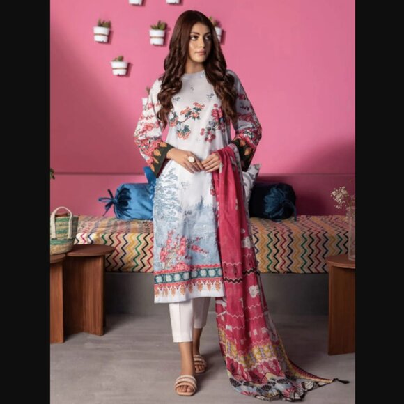 Sapphire 2pc Lawn Suit - XS - Picture 1 of 1